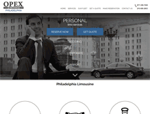 Tablet Screenshot of philadelphia-limousine.net